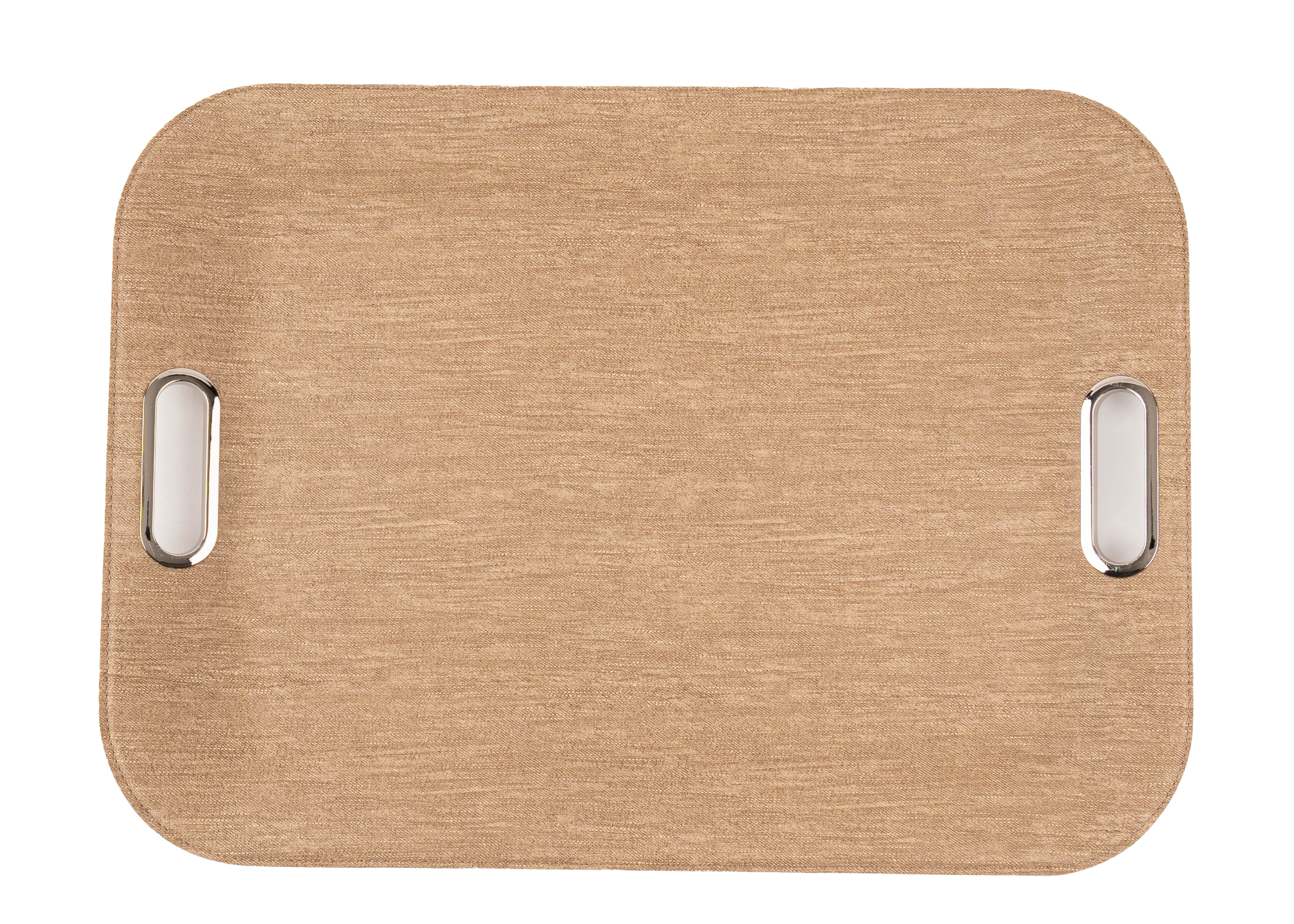 Large Serving Tray with Metal Handles