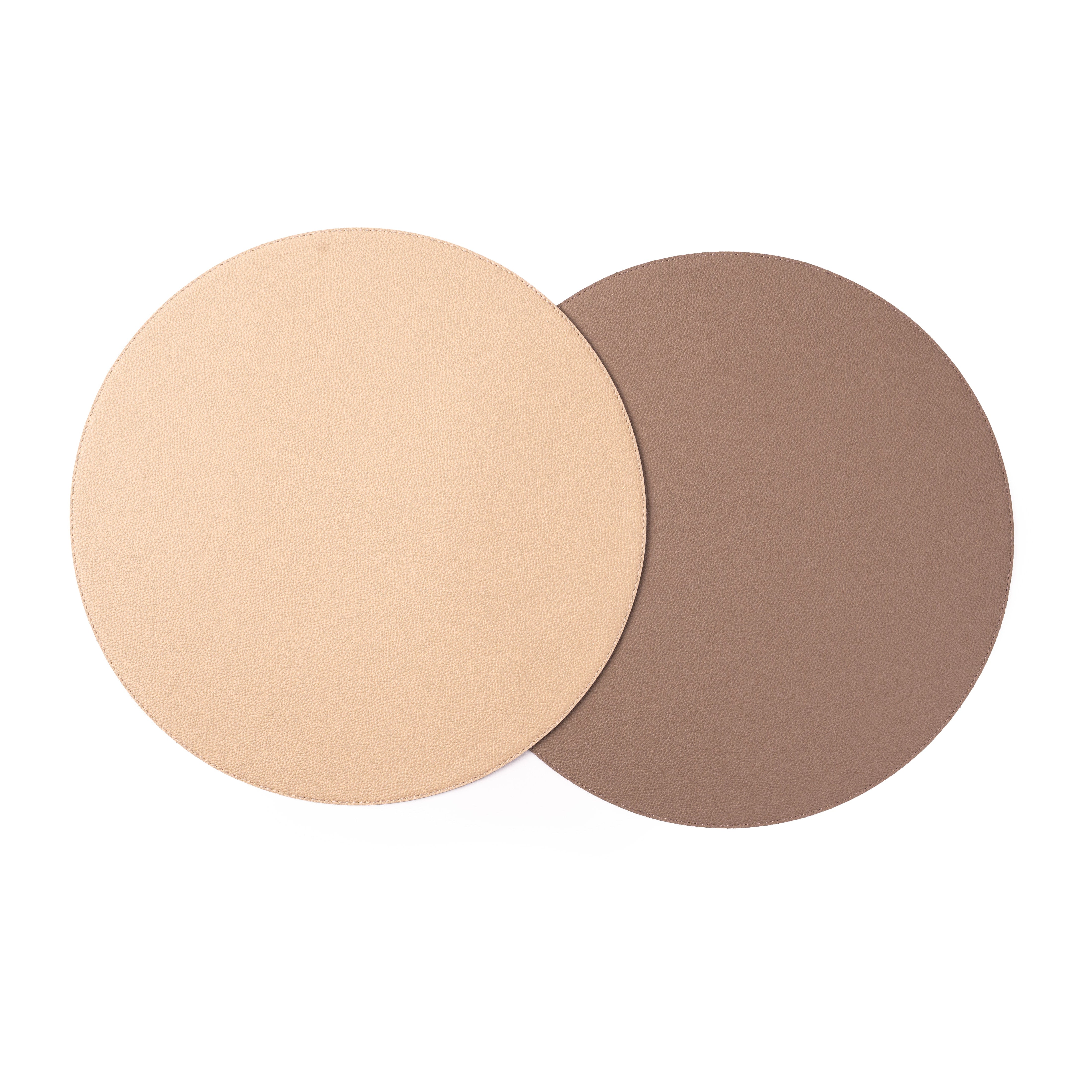 Dubai Reversible Round Placemat Opso Vizon / Opso Beige