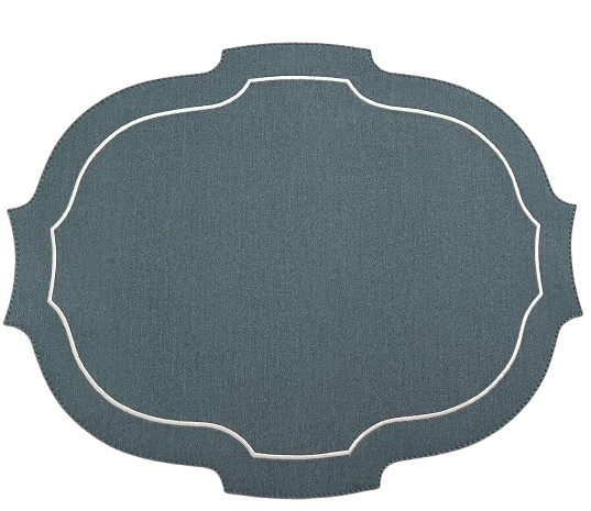 Paris Placemat with White Embroidery