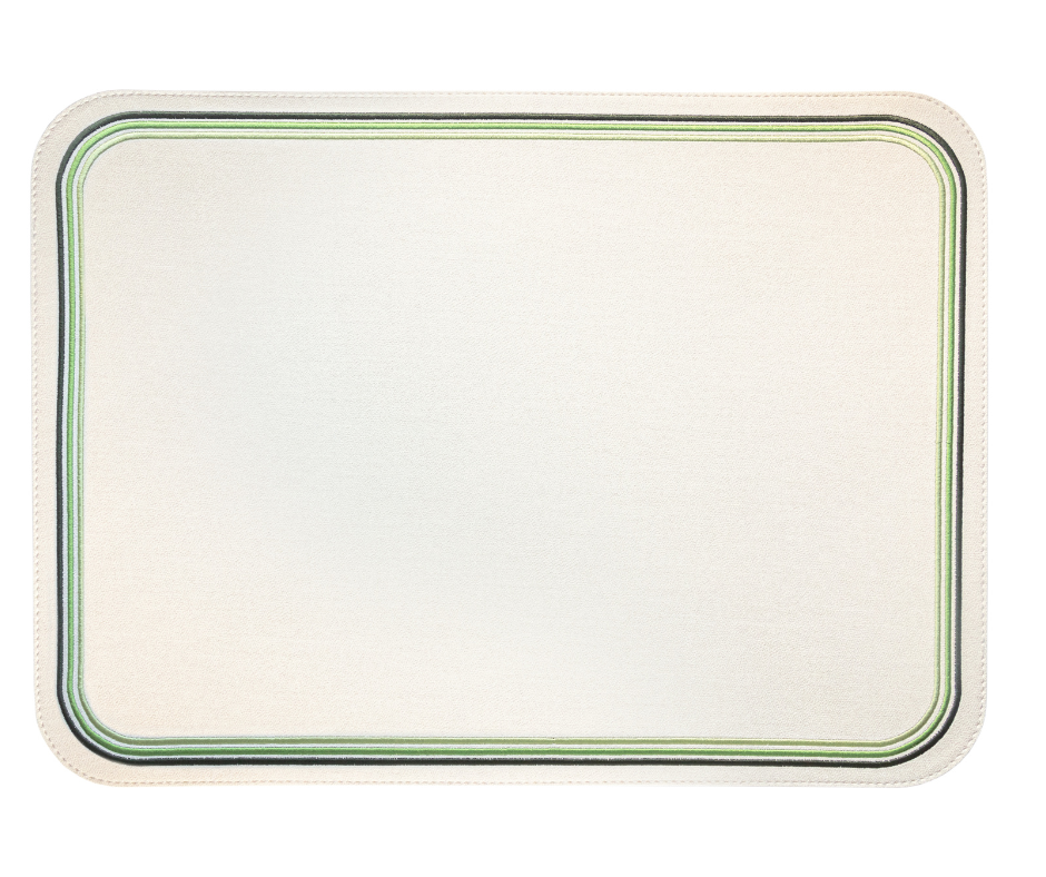 Madrid Rectangular Placemat with Tonal Embroidery