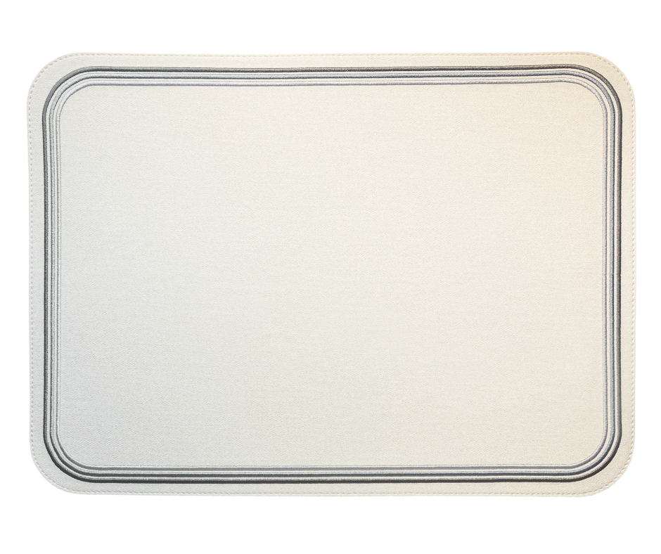 Madrid Rectangular Placemat with Tonal Embroidery