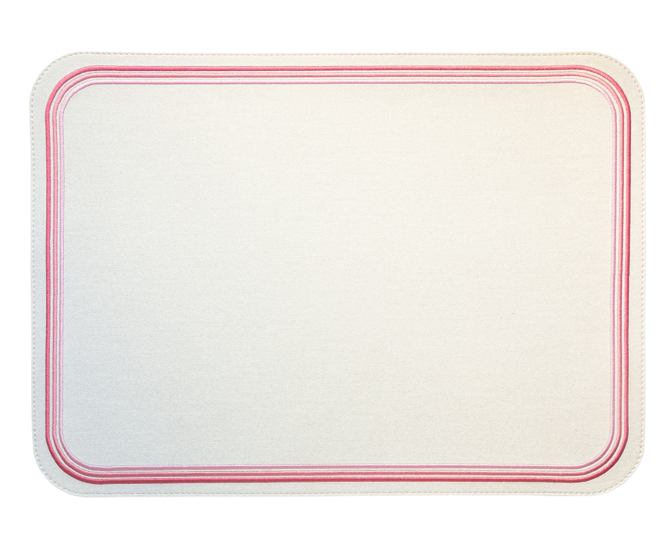 Madrid Rectangular Placemat with Tonal Embroidery