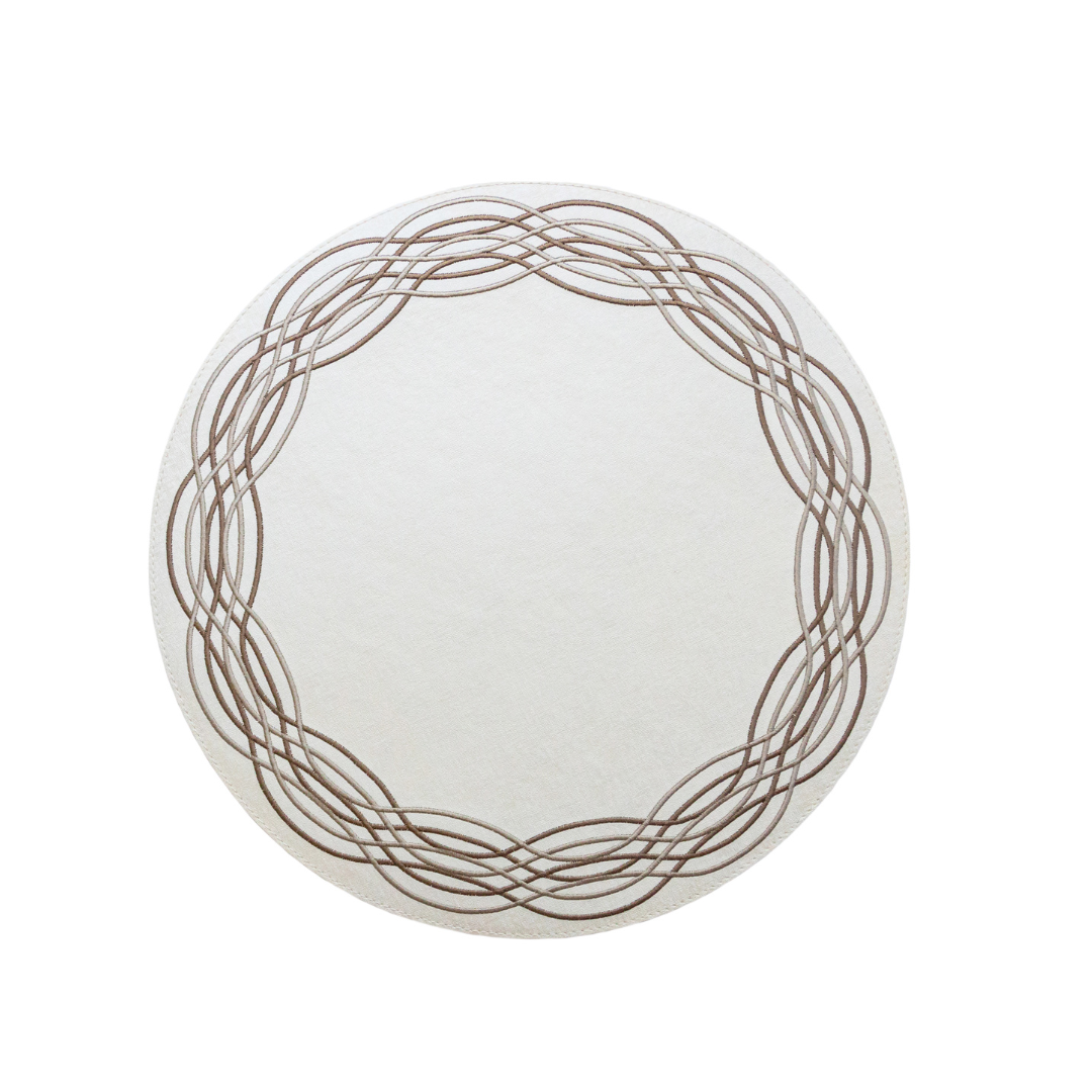 Barcelona Spiral Embroidery Placemat