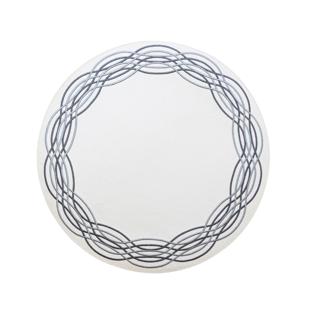 Barcelona Spiral Embroidery Placemat