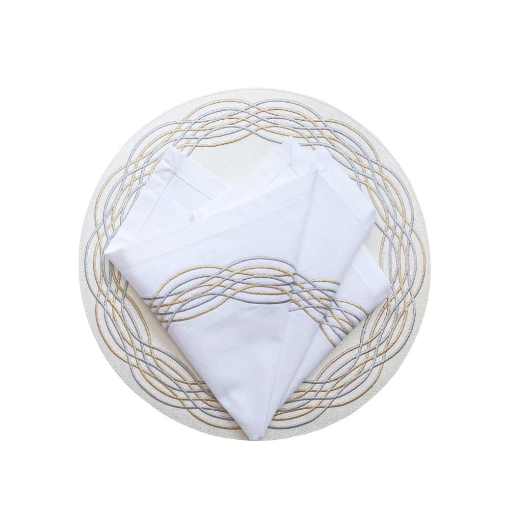 Barcelona Spiral Embroidery Placemat