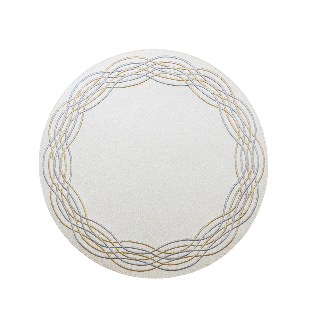 Barcelona Spiral Embroidery Placemat