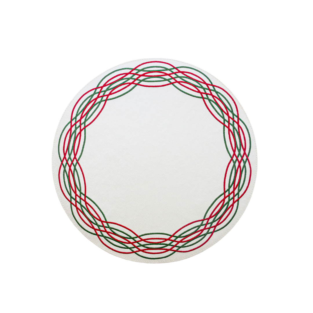 Barcelona Spiral Embroidery Placemat