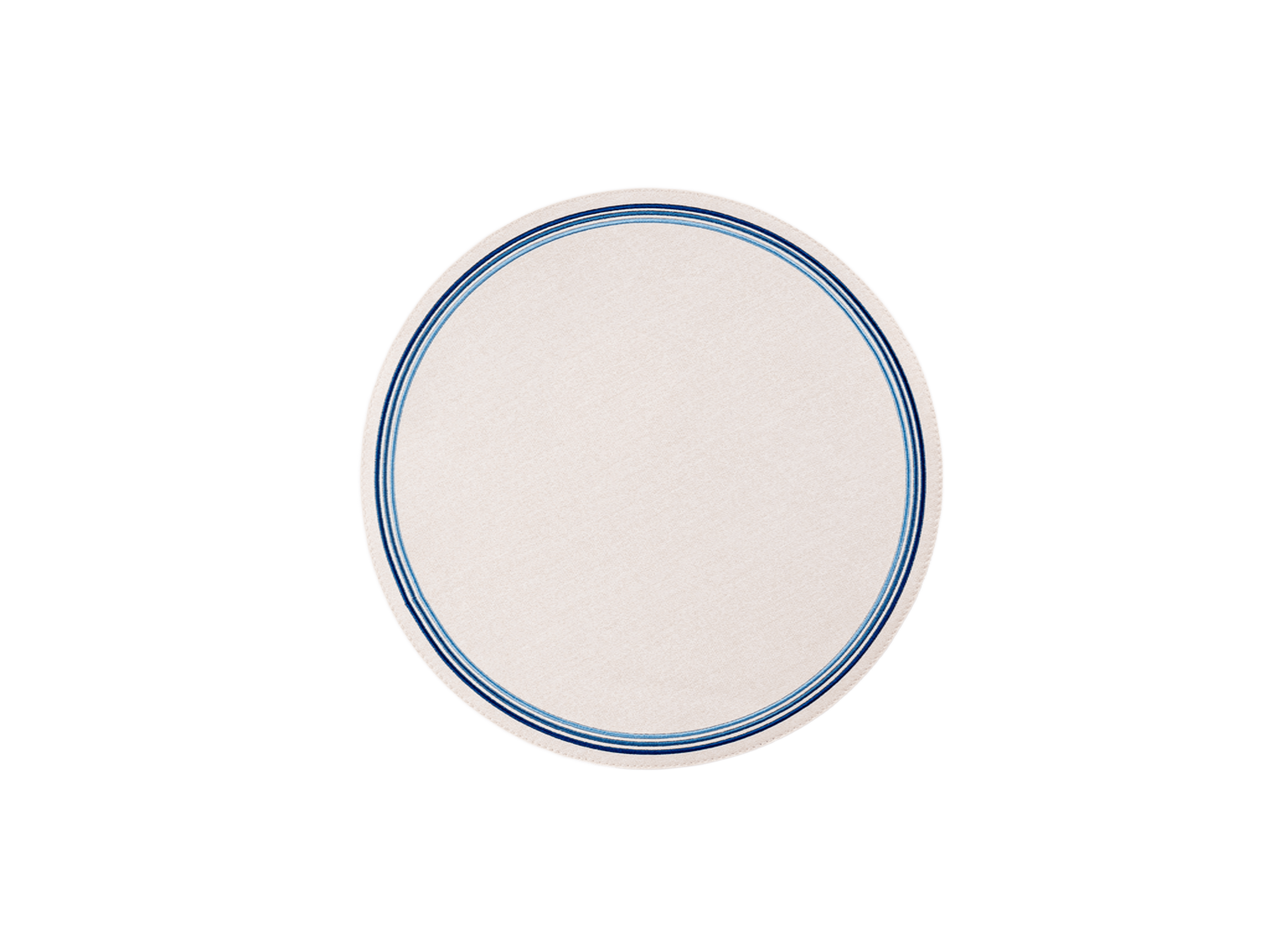 Madrid Circle Placemat with Tonal Embroidery
