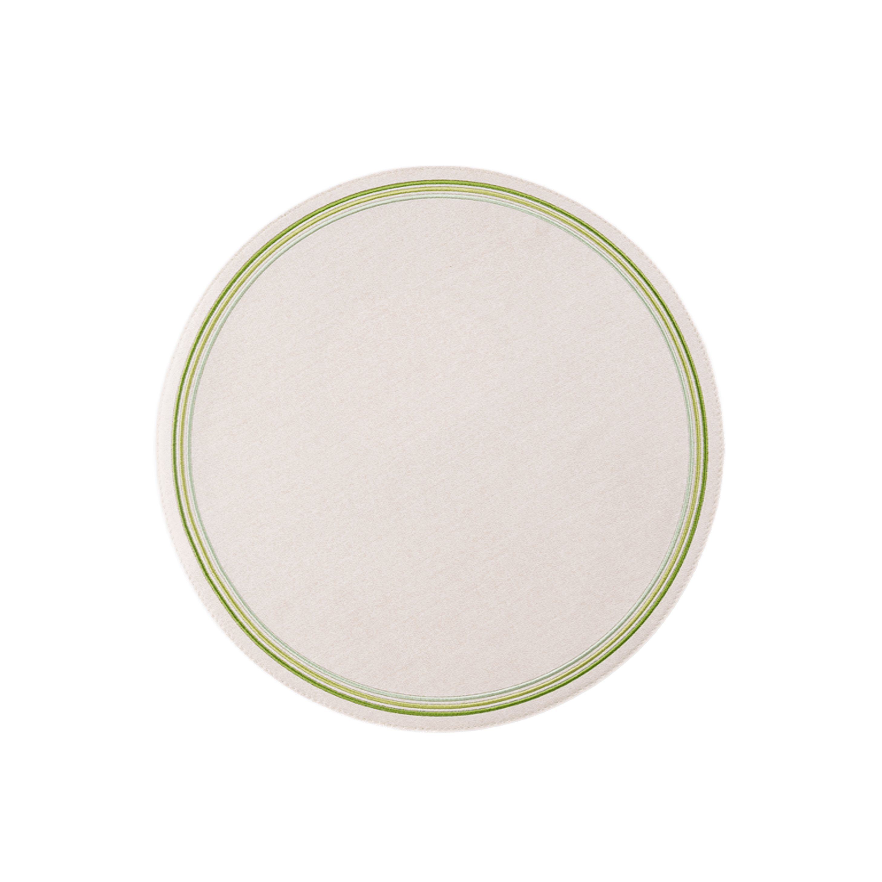 Madrid Circle Placemat with Tonal Embroidery