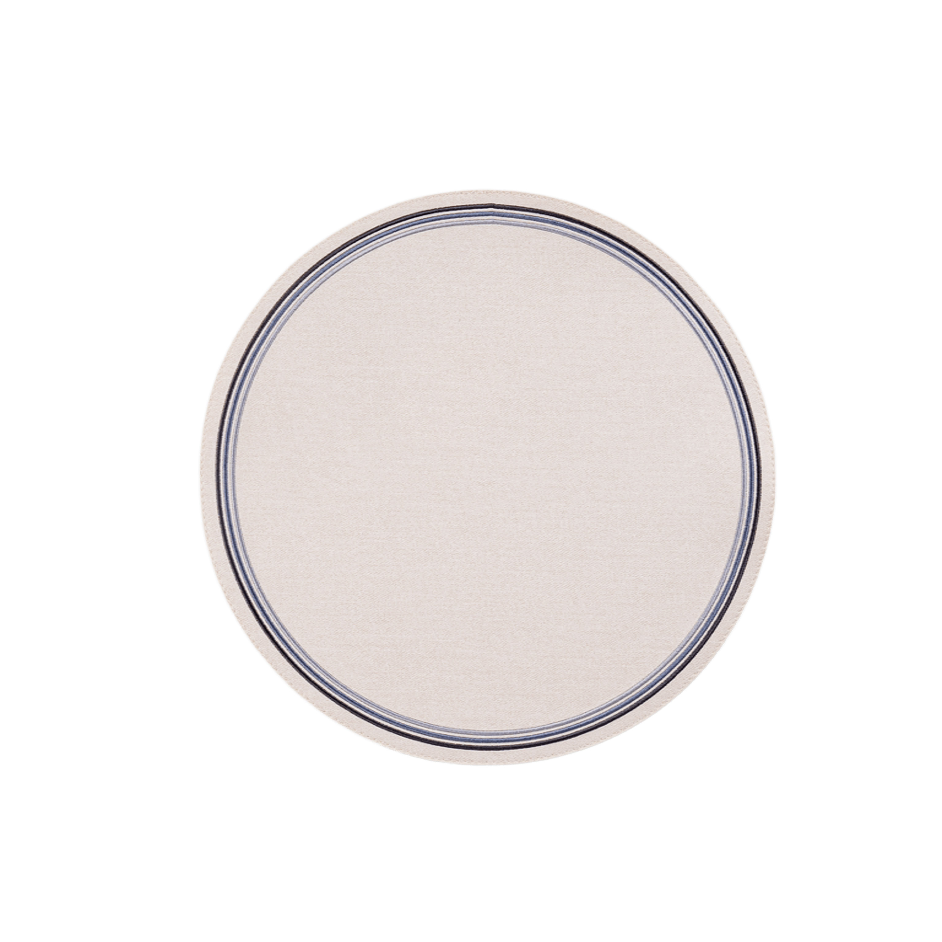 Madrid Circle Placemat with Tonal Embroidery
