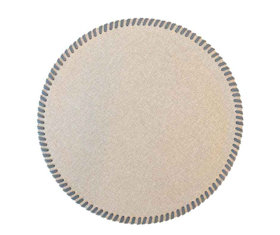 Manhattan Placemat with Leather Detail