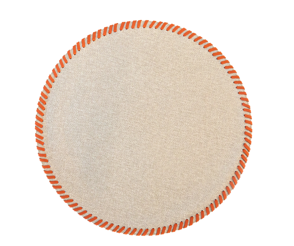 Manhattan Placemat with Leather Detail