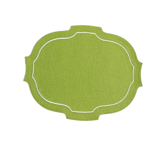 Paris Placemat with White Embroidery