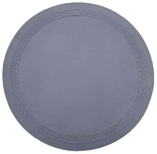 London Monotone Round Placemat with Leather Band