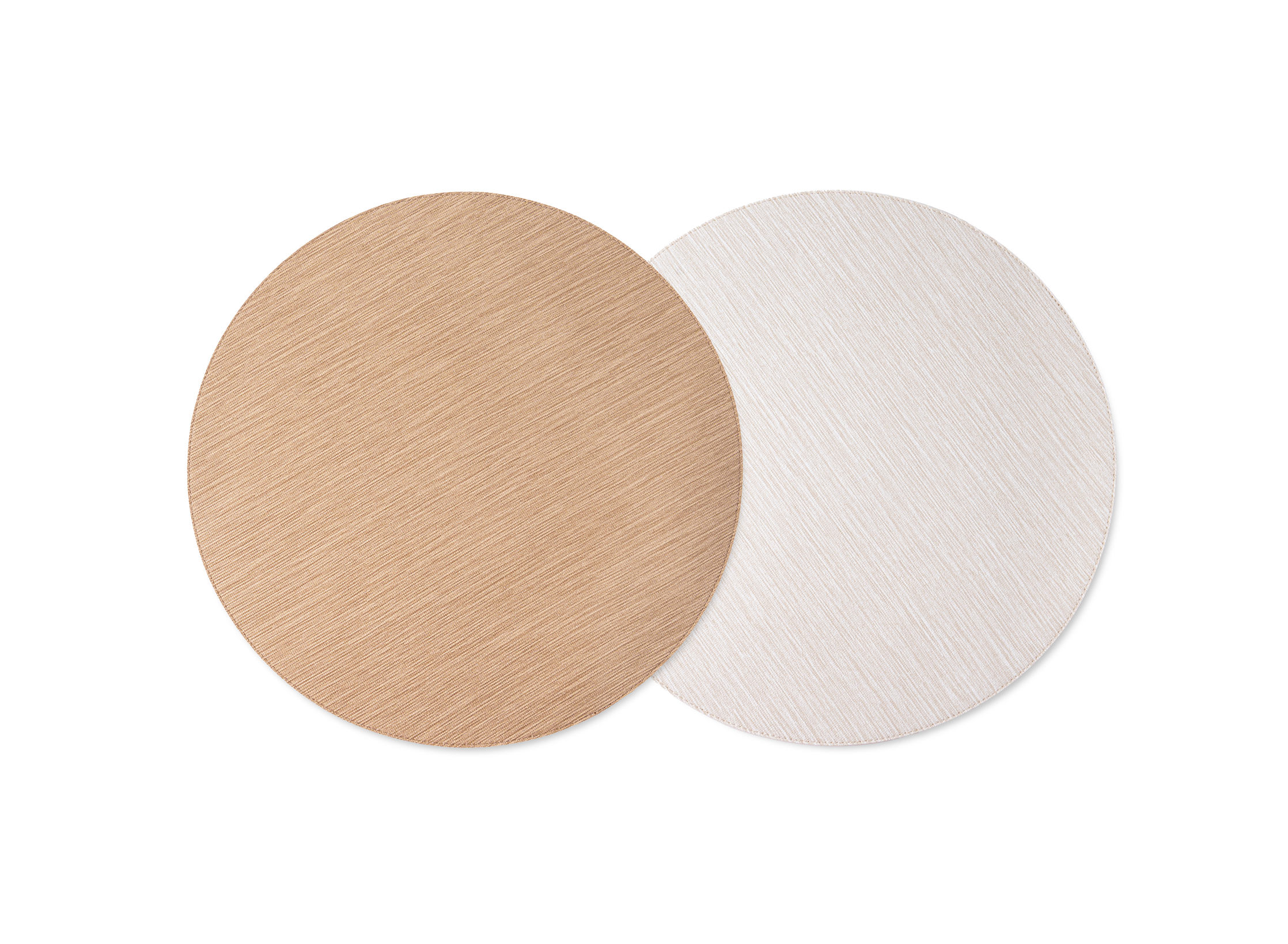 Reversible Round Placemat in Dubai Amara Beige/ Amara Brown