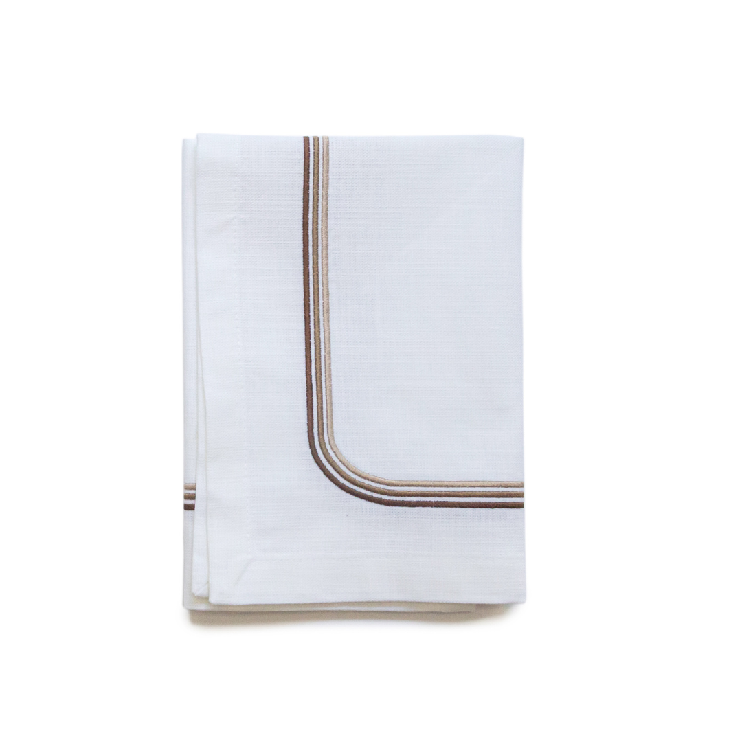 Madrid Napkin with Tonal Embroidery