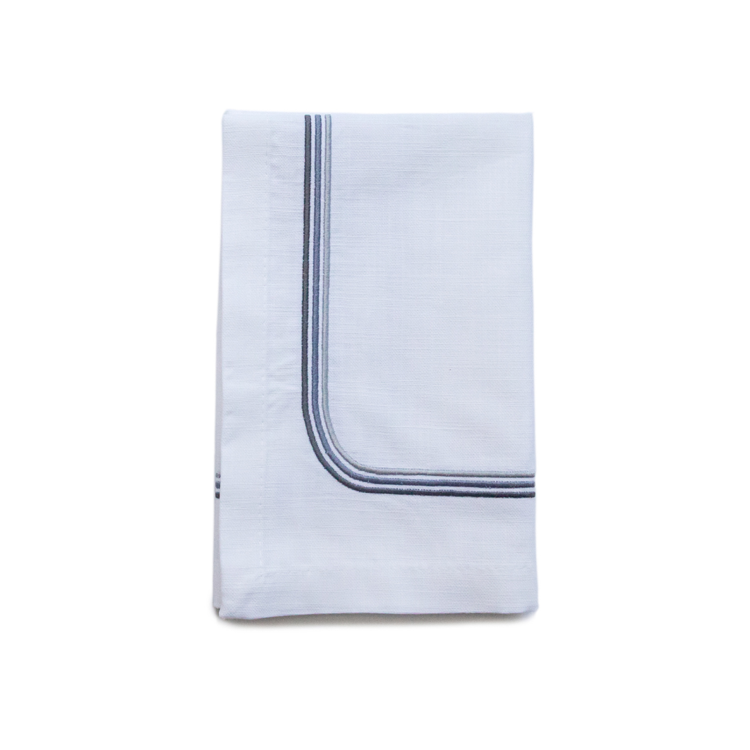 Madrid Napkin with Tonal Embroidery