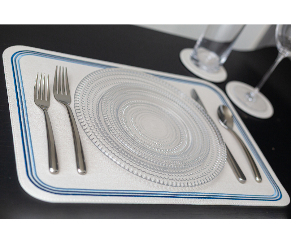 Madrid Placemat with Tonal Embroidery