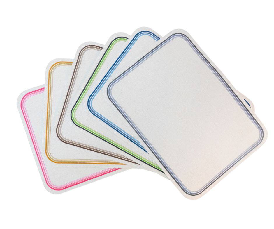 Madrid Rectangular Placemat with Tonal Embroidery