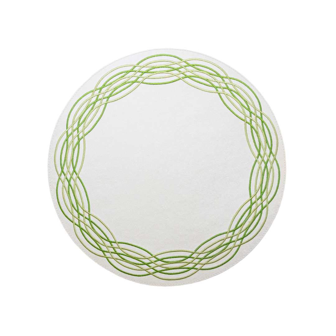 Barcelona Spiral Embroidery Placemat
