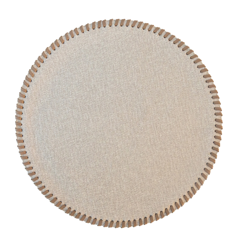 Manhattan round placemats on a modern dining table, casual table setting - Bold Decor