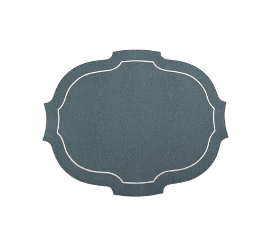 Paris Placemat with White Embroidery