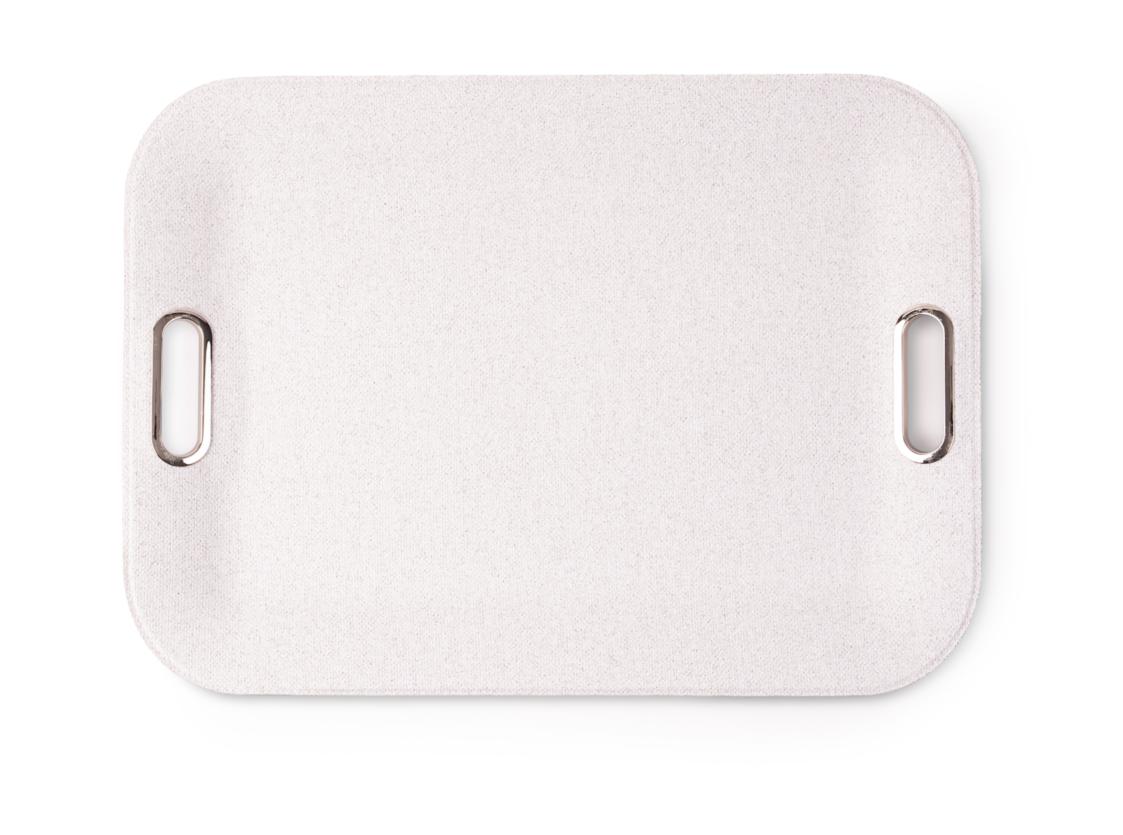 Large Serving Tray with Metal Handles