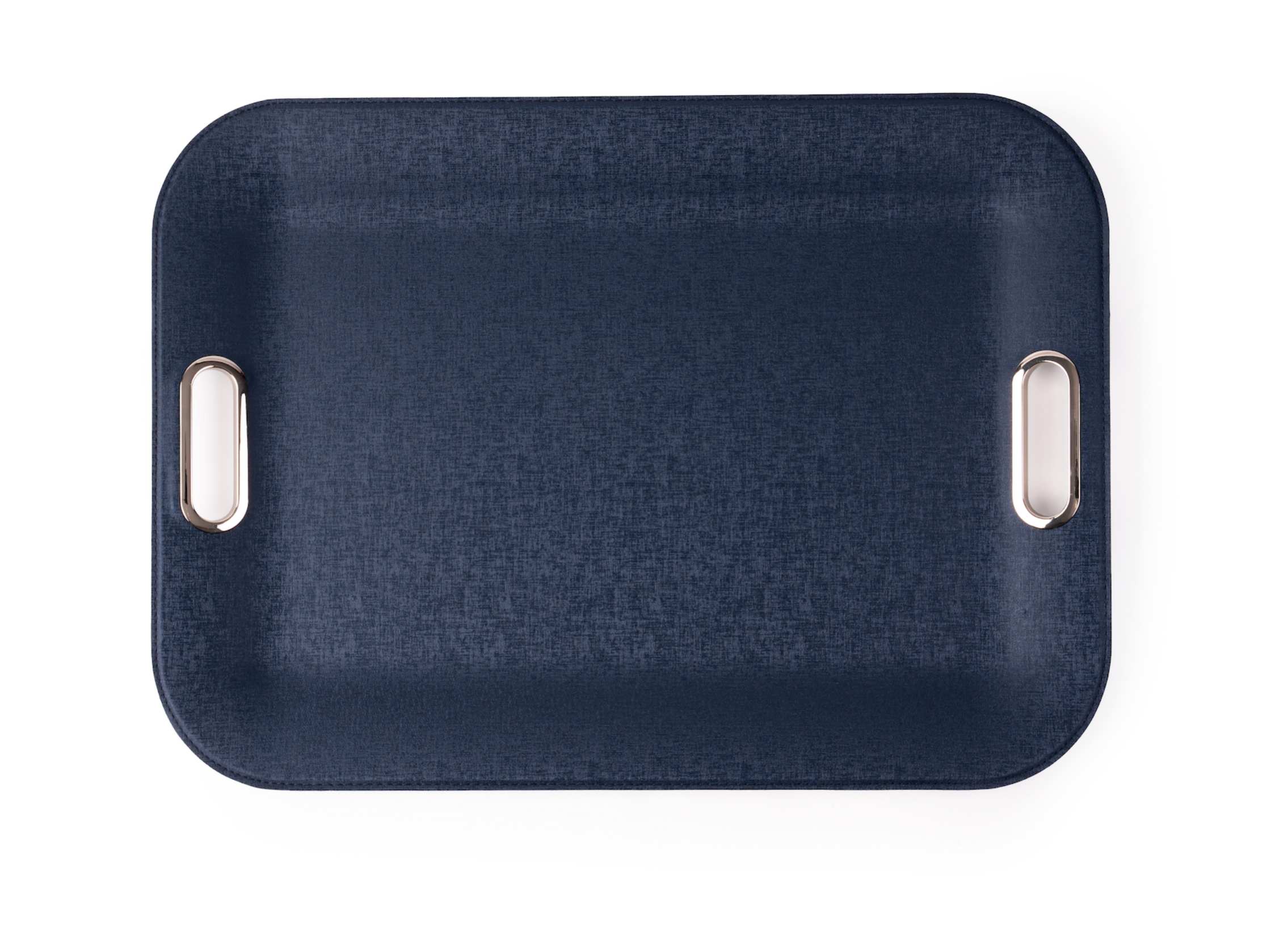 Large Serving Tray with Metal Handles